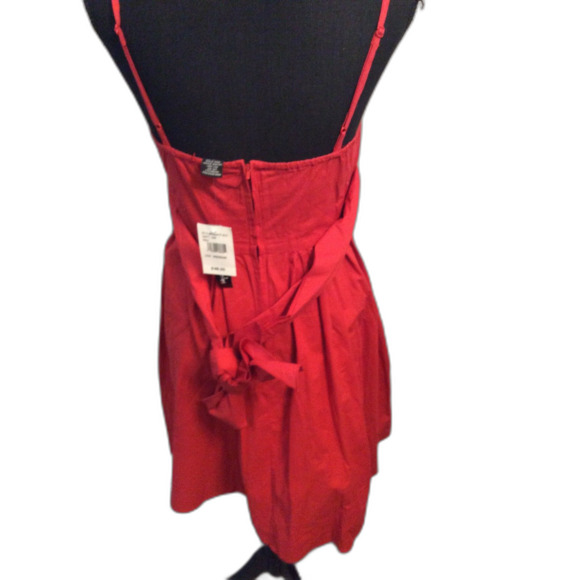 New NWT Red Summer Dress Cotton Fire Los Angeles Size Medium M - Picture 6 of 6